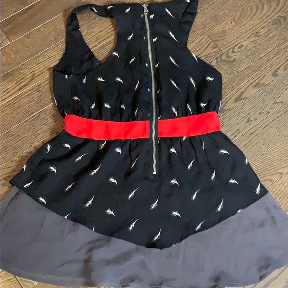 🖤Urban Outfitters Printed Chiffon Zip Top, XS - Picture 7 of 11